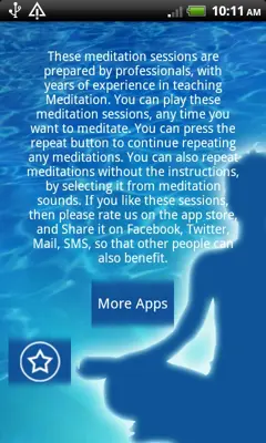 Simple Meditation android App screenshot 1